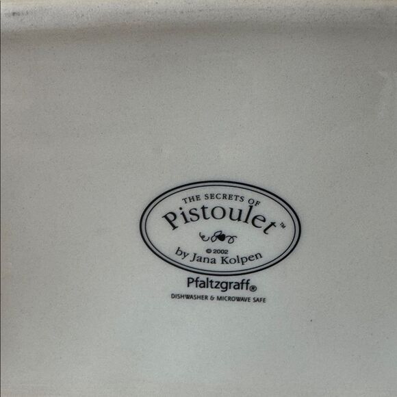 Pfaltzgraff Pistoulet Collection Ceramic Kitchen Keeper Bread box/Recipe Holder - Picture 9 of 12